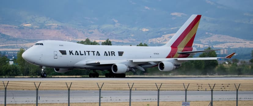 Cargo aircraft on the tarmac